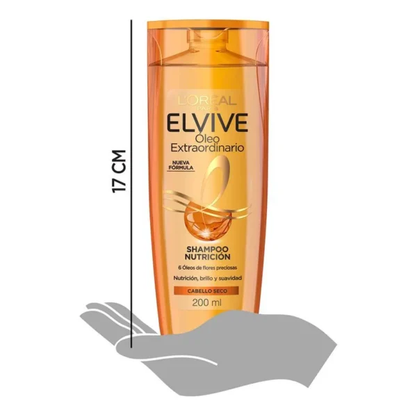 Shampoo Elvive Óleo Extraordinario Nutrición Universal x 200 ml - Image 3